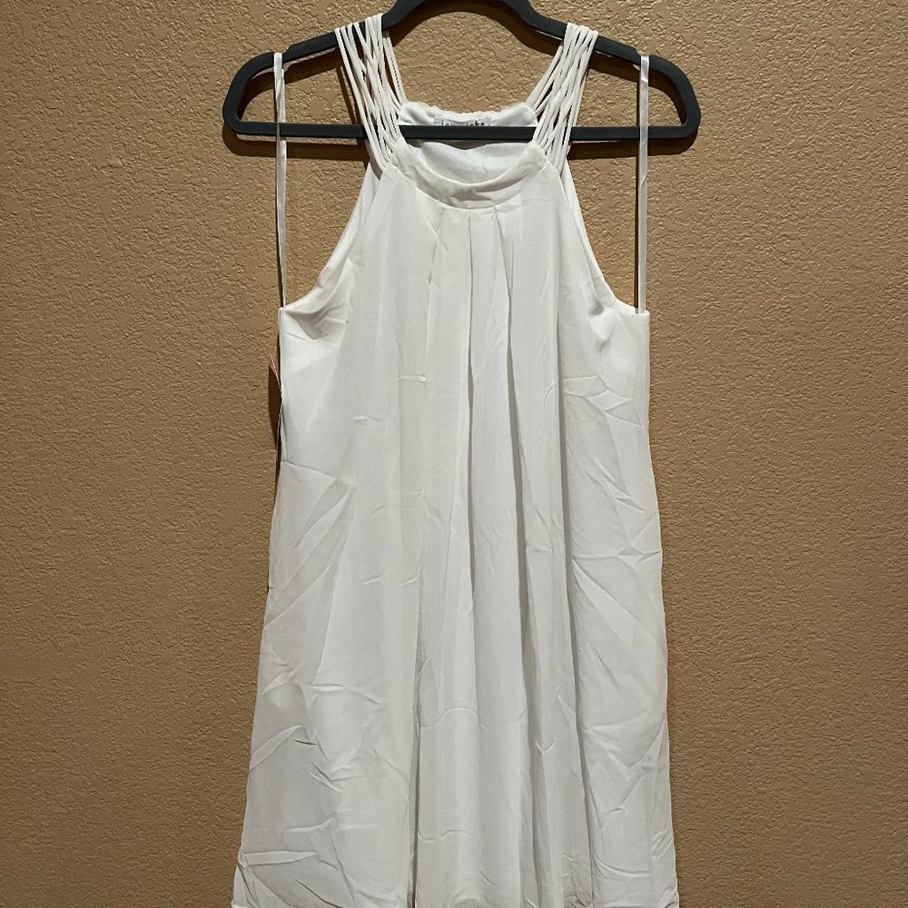 Love Riche White Halter Strap Dress
